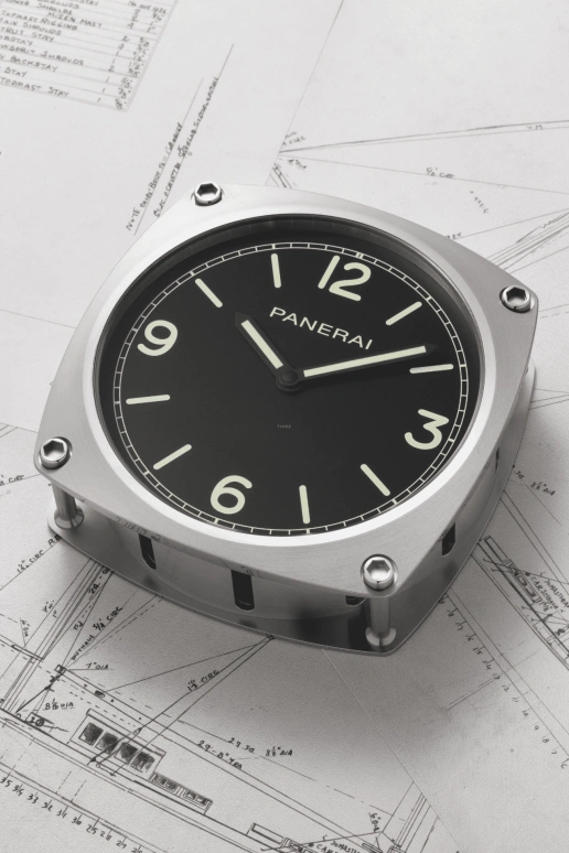 Panerai,Clocks & Instruments 200mm,200mm,Stainless Steel,Black,Mineral,Cushion,PAM00585