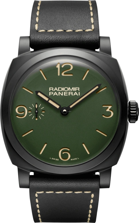 Panerai,Radiomir 1940 48mm,48mm,Titanium,Ceramic,Black,Handwound,Day,72hours,PAM00997