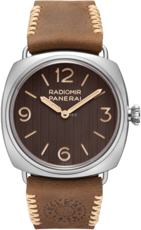 Panerai,Radiomir 45mm,45mm,Stainless Steel,Brown,Handwound,72hours,In-house Caliber,PAM01243