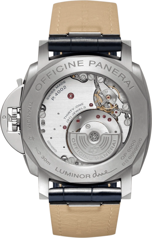 Panerai,Luminor Due 45mm,45mm,Titanium,Blue,Automatic,Date,Power Reserve Indicator,PAM00964