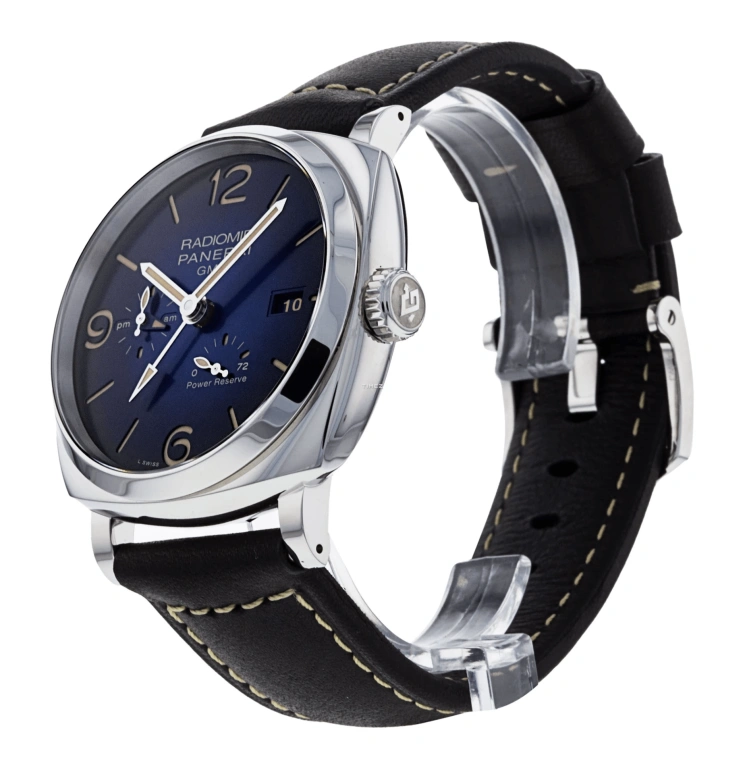 Panerai,Radiomir 1940 45mm,45mm,Stainless Steel,Blue,Automatic,Day,Power Reserve Indicator,Day / Night Indication,PAM00946
