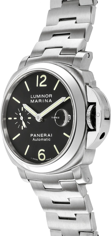 Panerai,Luminor 40mm,40mm,Stainless Steel,Black,Automatic,Day,42hours,PAM00298