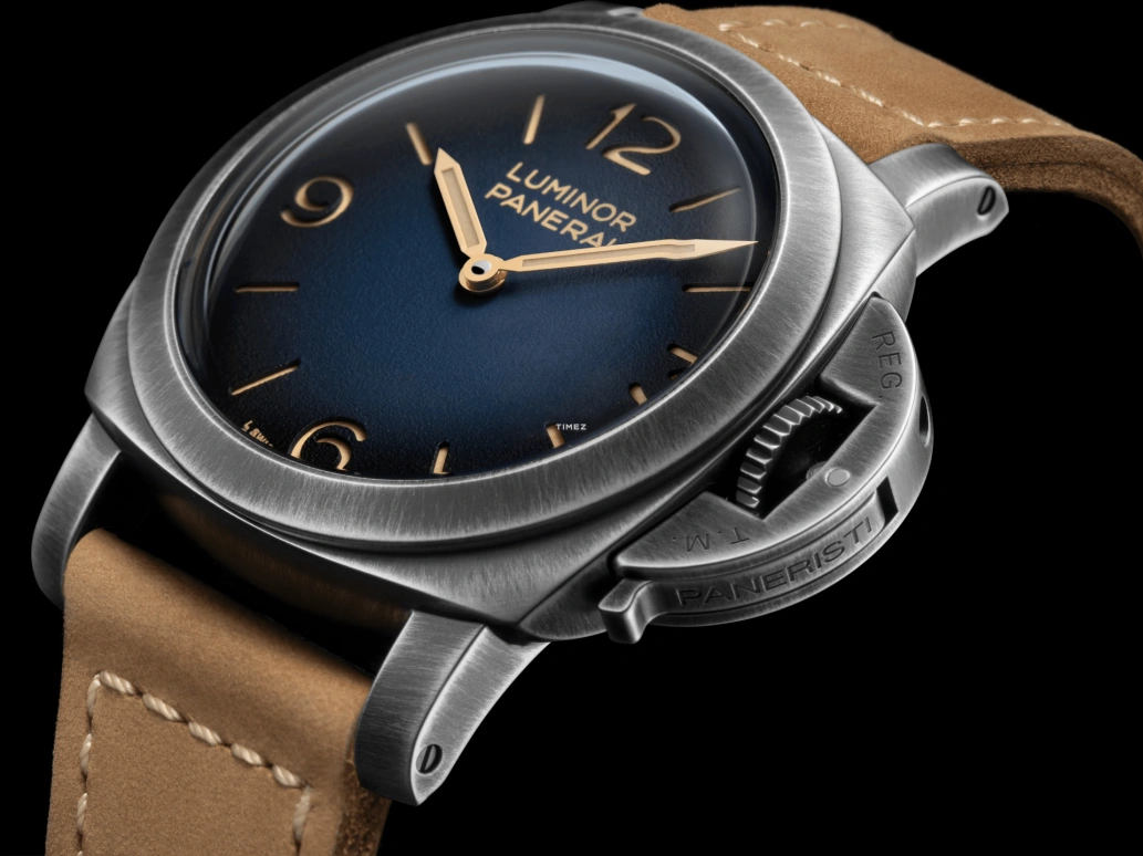 Panerai,Luminor 44mm,44mm,Stainless Steel,Blue,Handwound,72hours,In-house Caliber,PAM02025