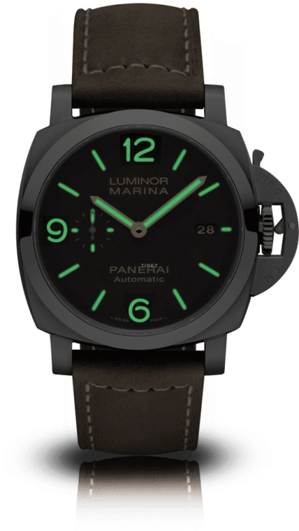 Panerai,Luminor 1950 44mm,44mm,Titanium,Brown,Automatic,Date,72hours,PAM01351
