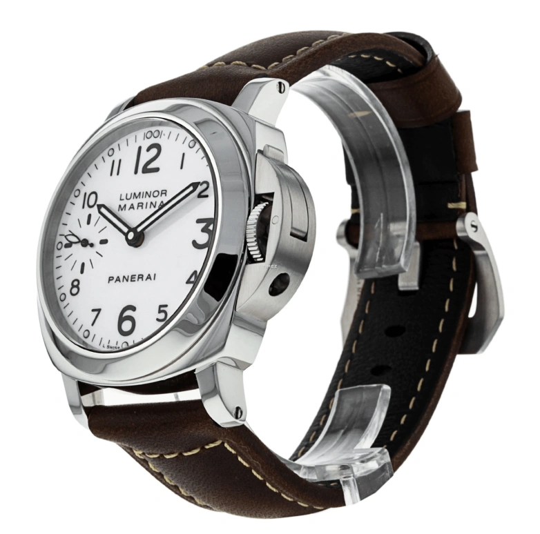 Panerai,Luminor 44mm,44mm,Stainless Steel,White,Handwound,56hours,In-house Caliber,PAM00113