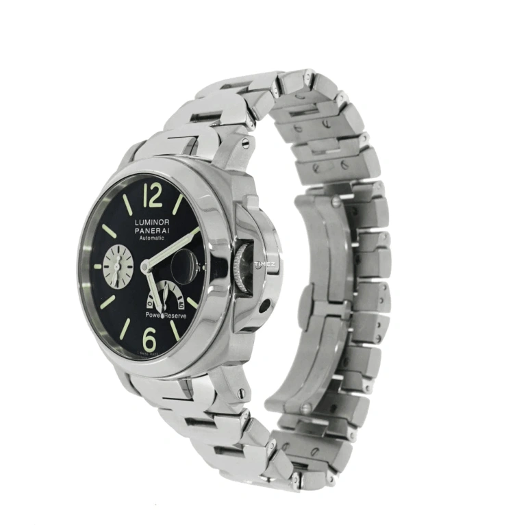 Panerai,Luminor 40mm,40mm,Stainless Steel,Black,Automatic,Day,Power Reserve Indicator,PAM00126