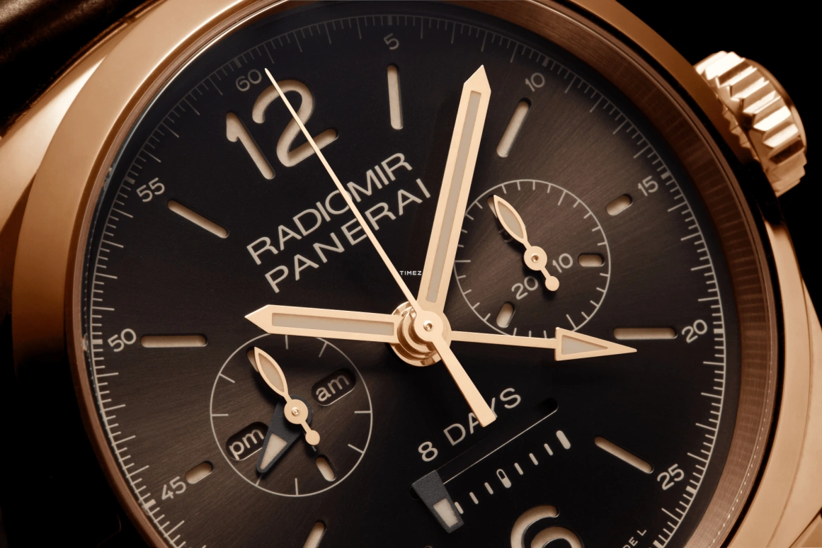 Panerai,Radiomir 1940 45mm,45mm,Red Gold,Brown,Handwound,Chronograph,Power Reserve Indicator,Dule Time,Day / Night Indication,192hours,In-house Caliber,PAM00502