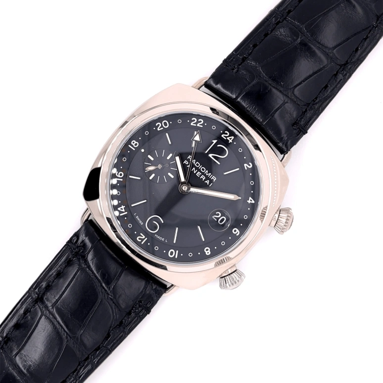 Panerai,Radiomir 42mm,42mm,White Gold,Black,Automatic,Day,Dule Time,PAM00185