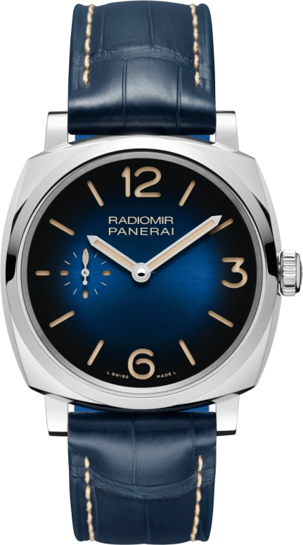 Panerai,Radiomir 1940 42mm,42mm,Stainless Steel,Blue,Handwound,72hours,In-house Caliber,PAM01144