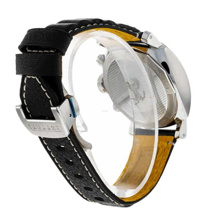 Panerai,Ferrari 40mm,40mm,Stainless Steel,Black,Automatic,Chronograph,42hours,FER00019