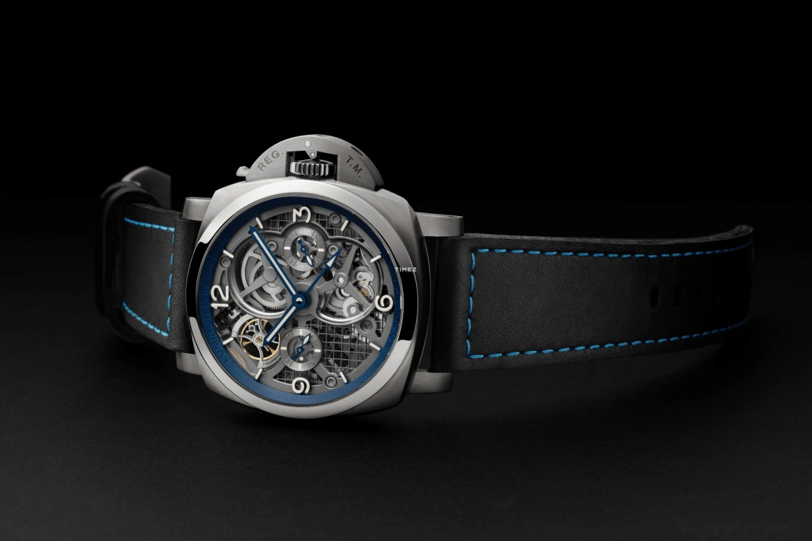 Panerai,Luminor 1950 48mm,48mm,Titanium,Skeleton,Handwound,Power Reserve Indicator,Dule Time,Tourbillon,Day / Night Indication,144hours,In-house Caliber,PAM00767