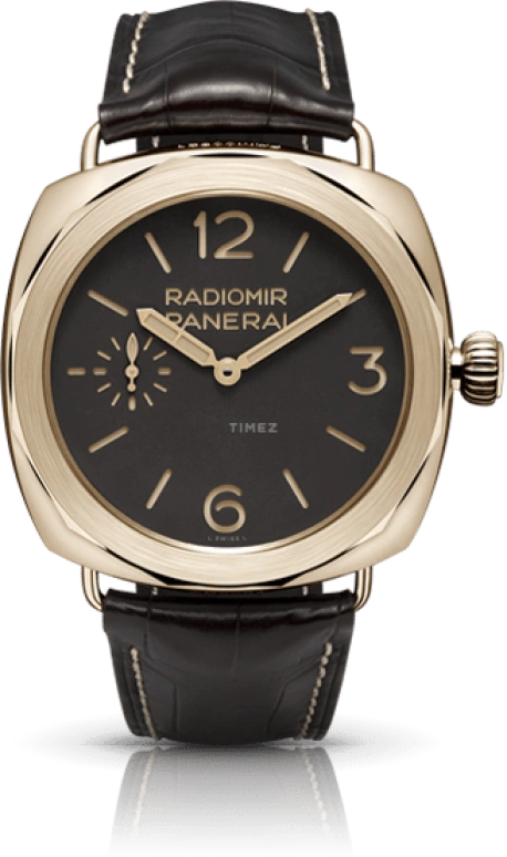 Panerai,Radiomir 47mm,47mm,Red Gold,Brown,Handwound,55hours,In-house Caliber,PAM00522