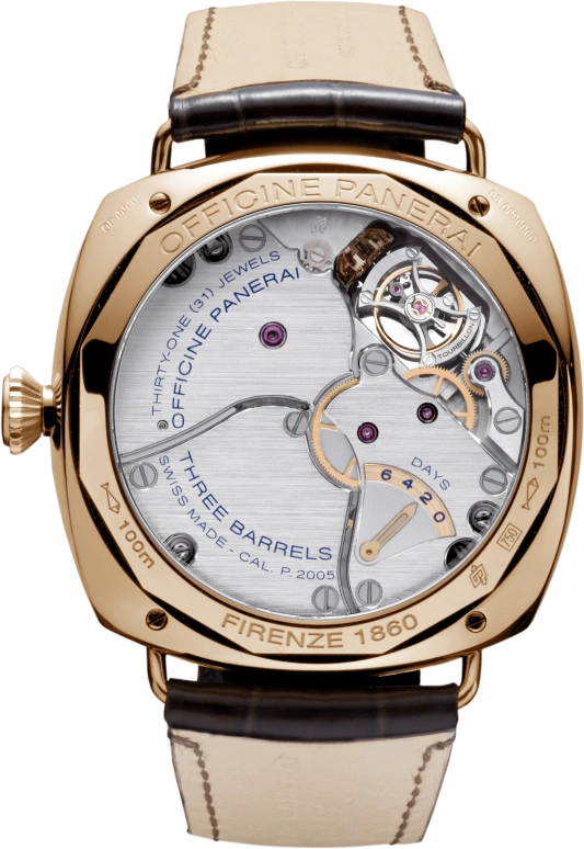 Panerai,Radiomir 48mm,48mm,Pink Gold,Black,Handwound,Power Reserve Indicator,Dule Time,Tourbillon,Day / Night Indication,144hours,In-house Caliber,PAM00330