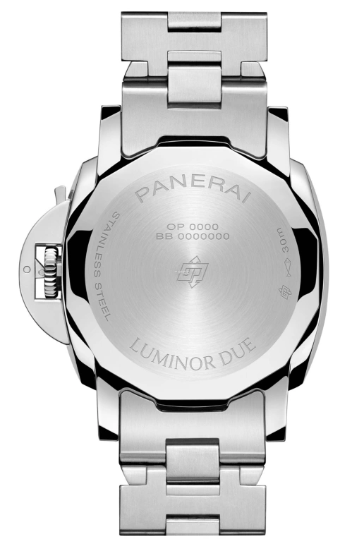 Panerai,Luminor Due 38mm,38mm,Stainless Steel,Stainless Steel,White,Automatic,Moonphase,72hours,PAM01301