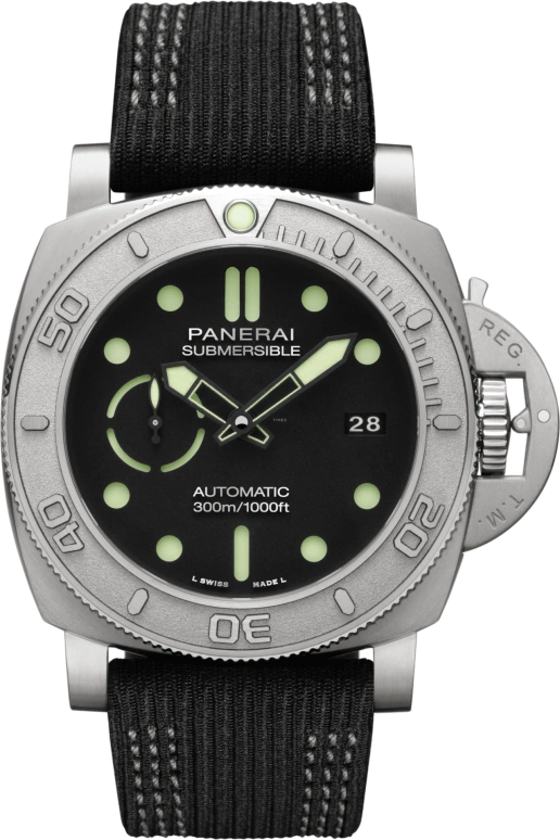 Panerai,Submersible 47mm,47mm,Titanium,Black,Automatic,Date,72hours,PAM00984