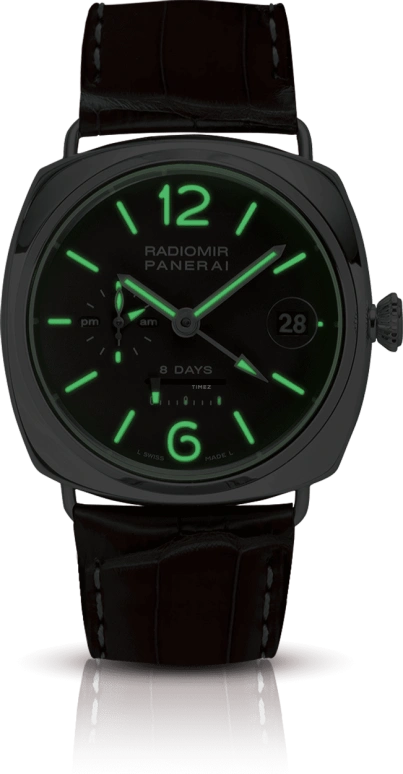 Panerai,Radiomir 45mm,45mm,Platinum,Brown,Handwound,Day,Power Reserve Indicator,Dule Time,Day / Night Indication,192hours,In-house Caliber,PAM00201