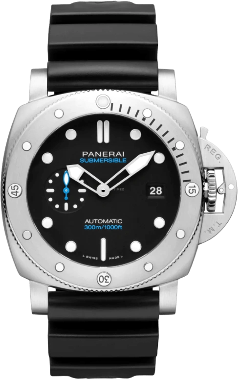Panerai,Submersible 44mm,44mm,Stainless Steel,Black,Automatic,Date,72hours,PAM01229