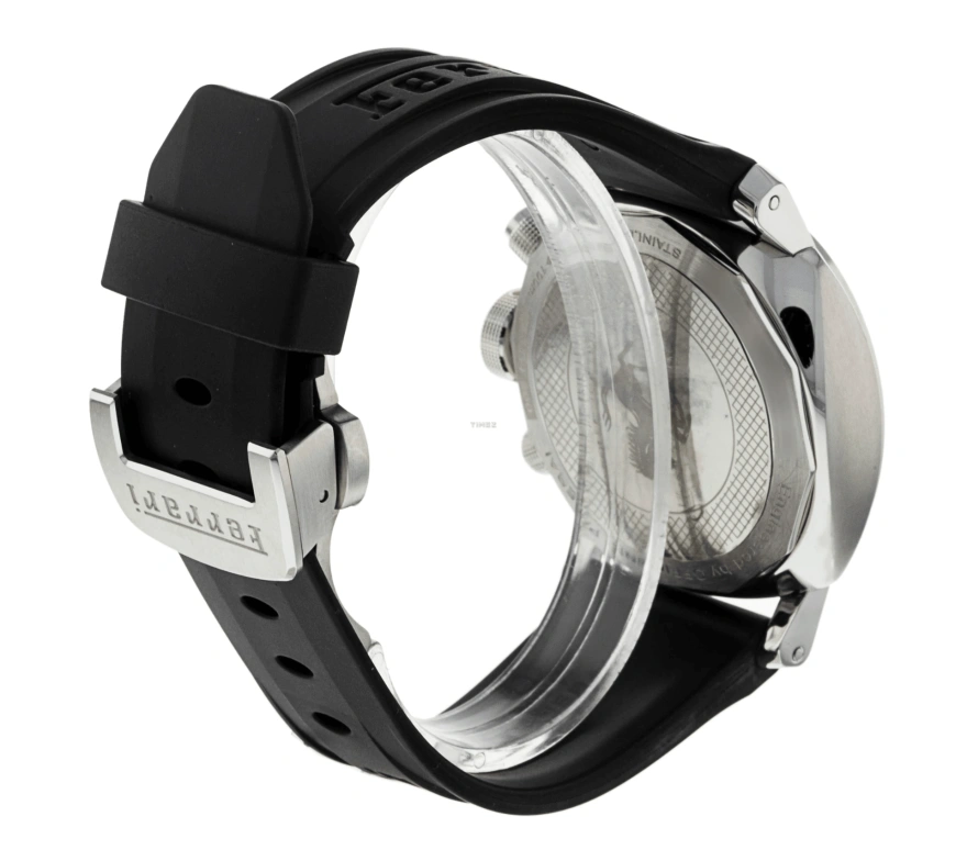 Panerai,Ferrari 40mm,40mm,Stainless Steel,Black,Automatic,Chronograph,42hours,FER00018