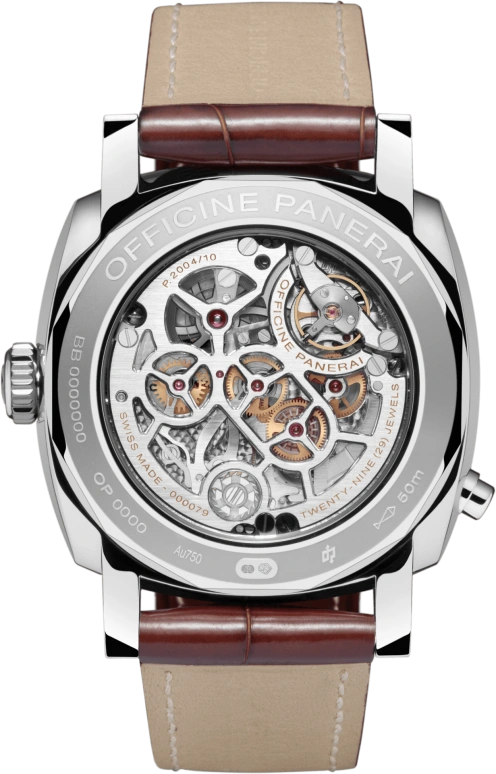 Panerai,Radiomir 1940 45mm,45mm,White Gold,Black,Handwound,Chronograph,Power Reserve Indicator,Dule Time,Day / Night Indication,192hours,In-house Caliber,PAM00503