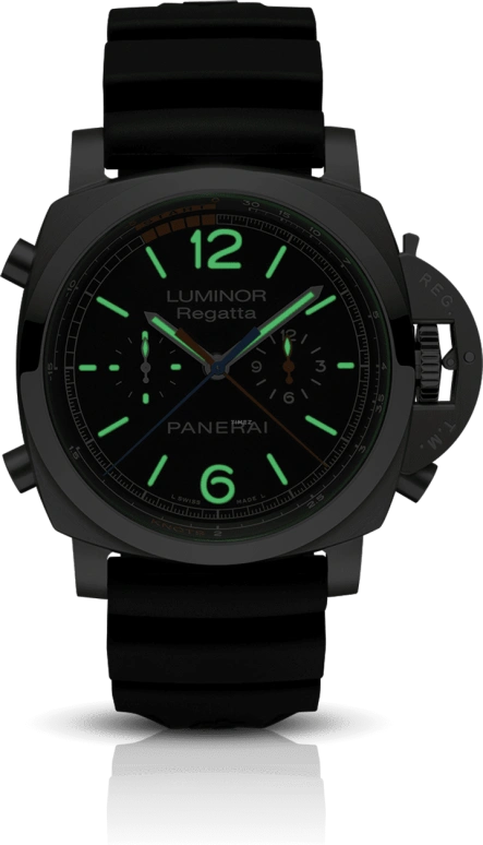 Panerai,Luminor 1950 47mm,47mm,Titanium,Black,Automatic,Chronograph,Flyback,Column Wheel,PAM00526