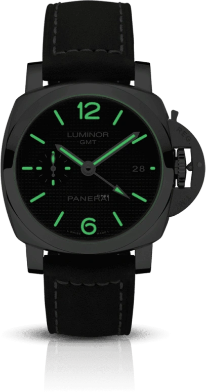 Panerai,Luminor 1950 42mm,42mm,Stainless Steel,Black,Automatic,Day,Power Reserve Indicator,Dule Time,PAM01535