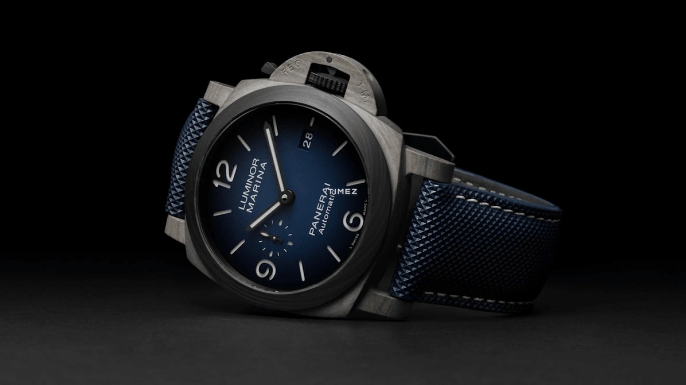 Panerai,Luminor 1950 44mm,44mm,Titanium,Fibratech,Blue,Automatic,Day,72hours,PAM01663