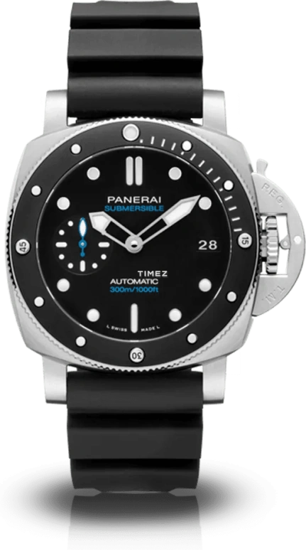 Panerai,Submersible 42mm,42mm,Stainless Steel,Black,Automatic,Day,72hours,PAM02683