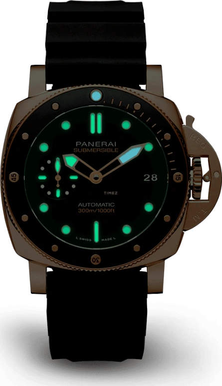 Panerai,Submersible 42mm,42mm,Titanium,Ceramic,Goldtech,Black,Automatic,Date,72hours,PAM01164