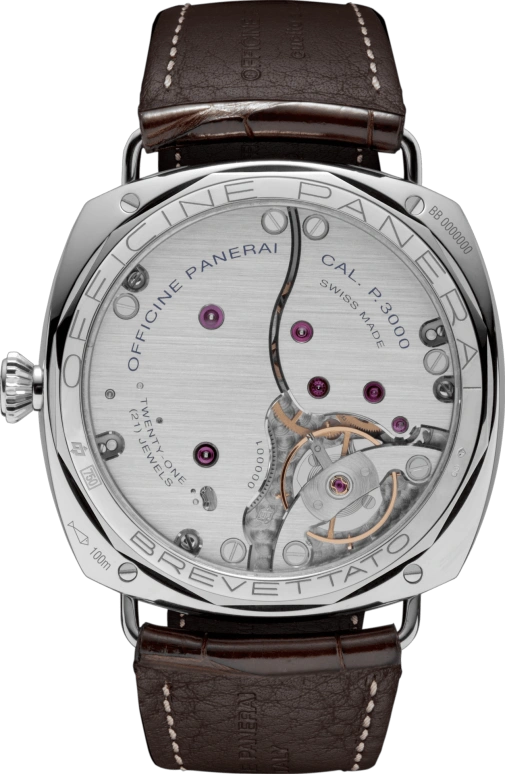 Panerai,Radiomir 47mm,47mm,White Gold,Brown,Handwound,Day,72hours,PAM00376