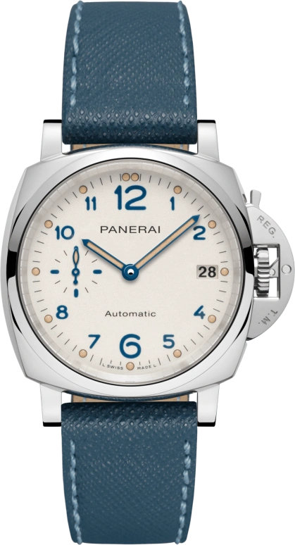 Panerai,Luminor Due 38mm,38mm,Stainless Steel,White,Automatic,Date,72hours,PAM00903