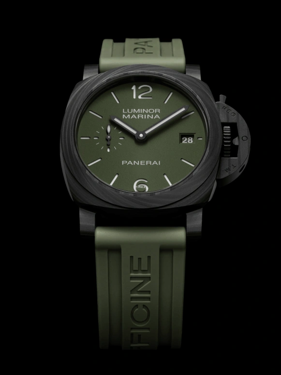 Panerai,Luminor 40mm,40mm,Carbotech,Green,Automatic,Day,72hours,PAM01526