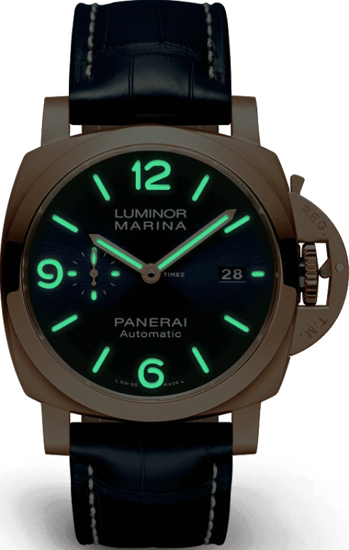 Panerai,Luminor 1950 44mm,44mm,Goldtech,Blue,Automatic,Date,72hours,PAM01112
