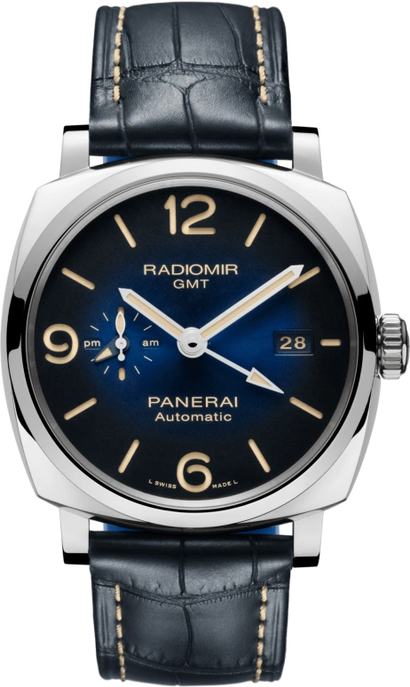 Panerai,Radiomir 1940 45mm,45mm,Stainless Steel,Blue,Automatic,Day,Day / Night Indication,PAM00945