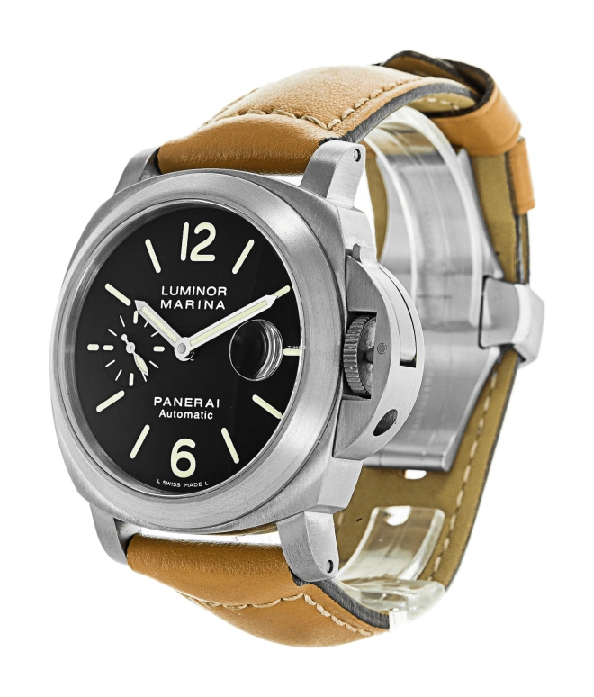 Panerai,Luminor 44mm,44mm,Titanium,Brown,Automatic,Day,42hours,PAM00240