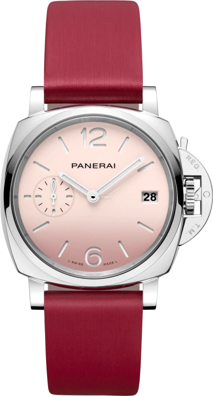 Panerai,Luminor Due 38mm,38mm,Stainless Steel,Pink,Automatic,Day,72hours,PAM01319