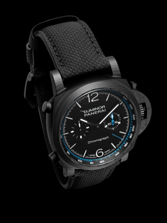 Panerai,Luminor 44mm,44mm,Carbon,Carbotech,Black,Automatic,Chronograph,42hours,PAM01219