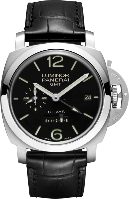 Panerai,Luminor 1950 44mm,44mm,Stainless Steel,Black,Handwound,Date,Power Reserve Indicator,PAM00233,PAM00233.2