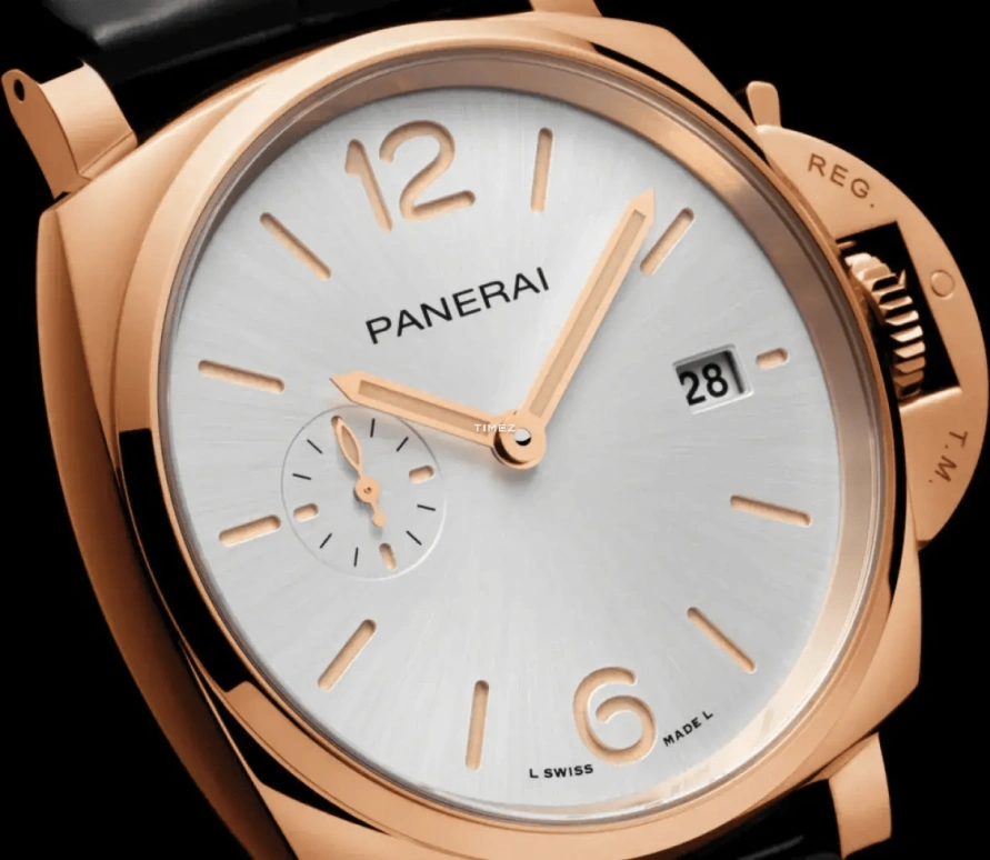 Panerai,Luminor Due 42mm,42mm,Rose Gold,White,Automatic,Day,72hours,PAM01336