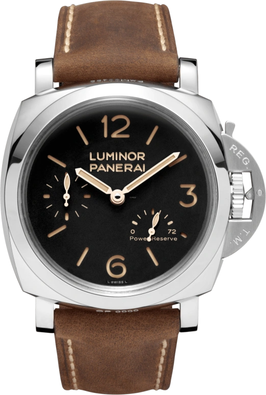 Panerai,Luminor 1950 47mm,47mm,Stainless Steel,Black,Handwound,Power Reserve Indicator,72hours,PAM00423