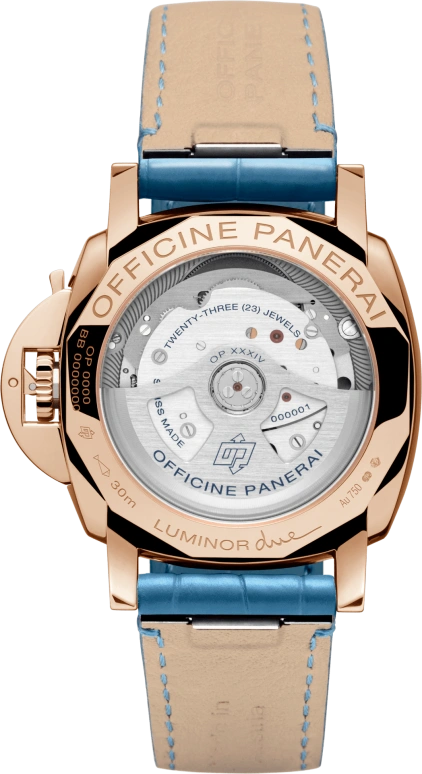 Panerai,Luminor Due 38mm,38mm,Red Gold,White,Automatic,Date,72hours,PAM00756