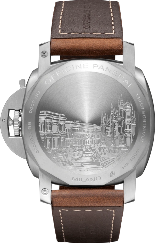 Panerai,Luminor 1950 44mm,44mm,Stainless Steel,Black,Automatic,Day,Power Reserve Indicator,Dule Time,Day / Night Indication,240hours,In-house Caliber,PAM00429