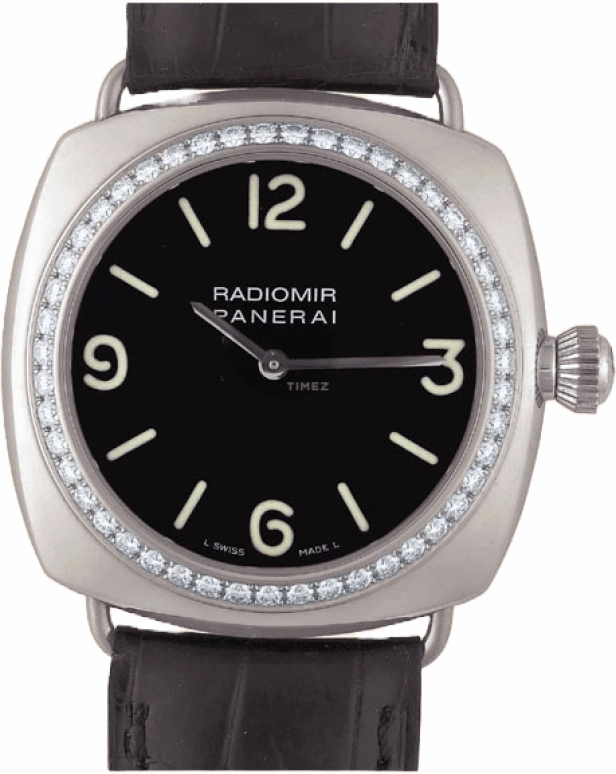 Panerai,Radiomir 40mm,40mm,White Gold,Black,Cushion,PAM00068