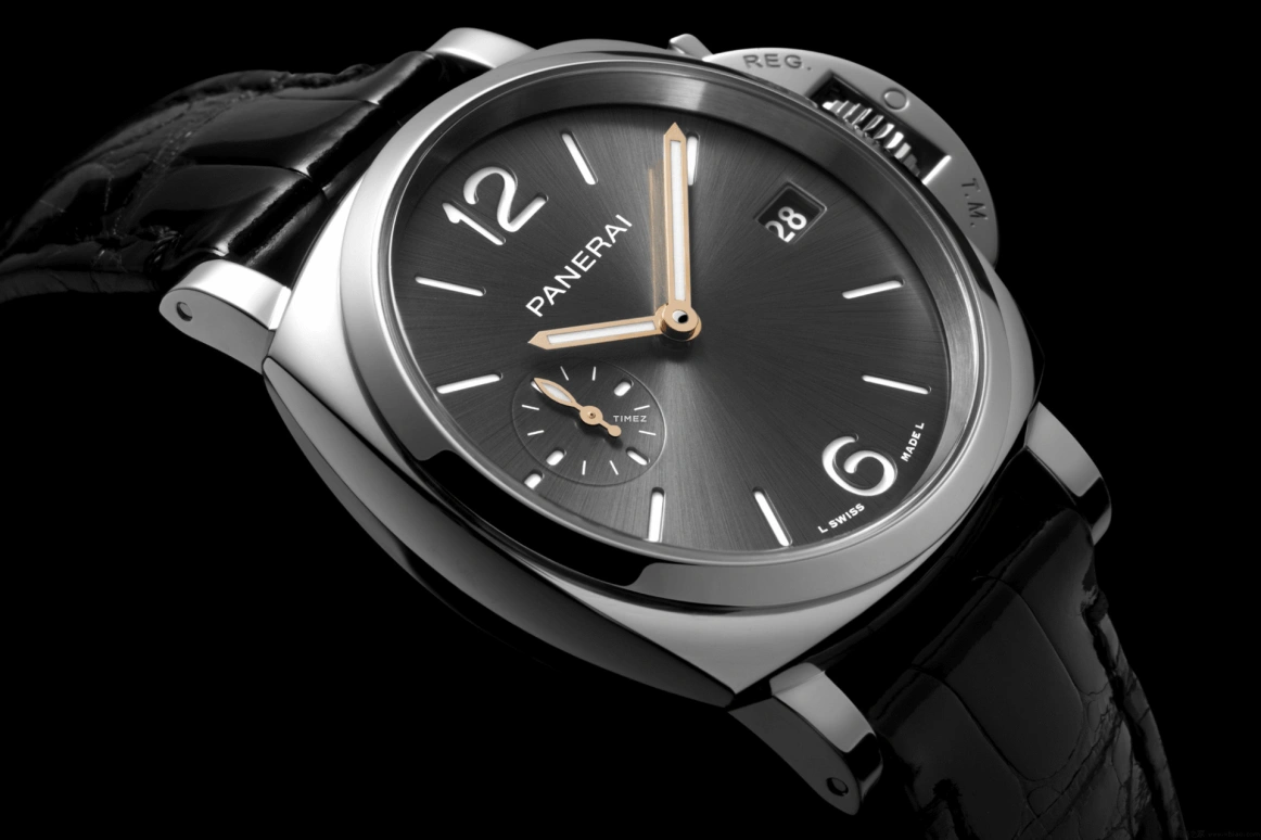 Panerai,Luminor Due 38mm,38mm,Stainless Steel,Black,Automatic,Day,72hours,PAM01247