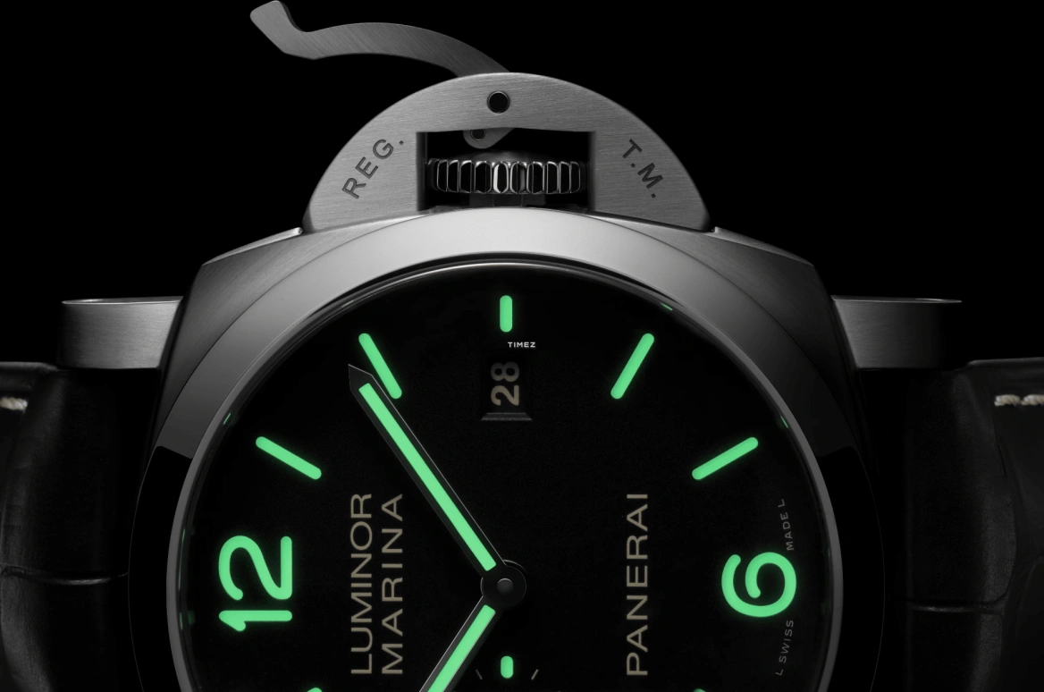 Panerai,Luminor 44mm,44mm,Stainless Steel,Black,Automatic,Day,72hours,PAM03312