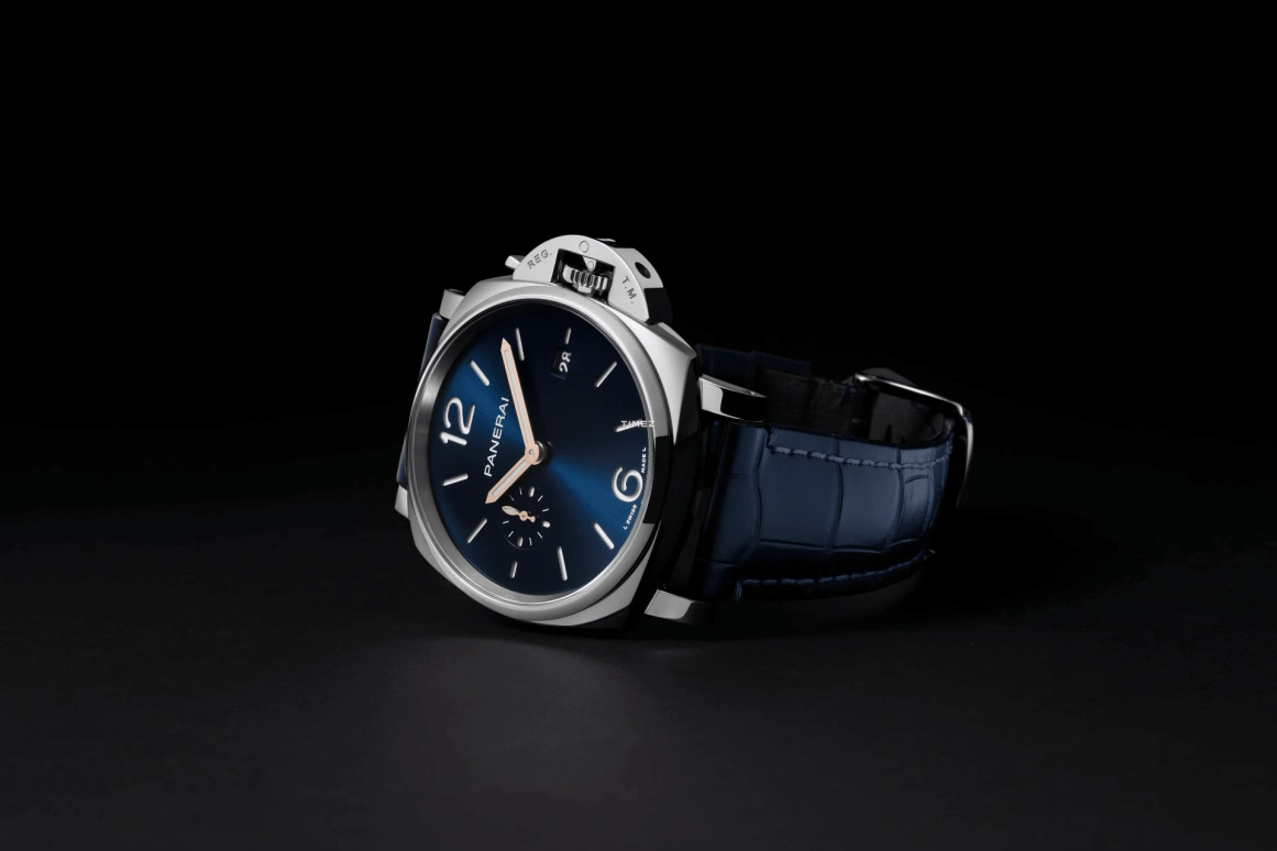 Panerai,Luminor Due 42mm,42mm,Stainless Steel,Blue,Automatic,Day,72hours,PAM01274