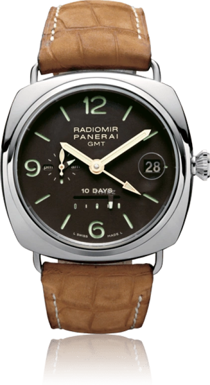Panerai,Radiomir 46mm,46mm,Platinum,Black,Automatic,Day,Power Reserve Indicator,Dule Time,Day / Night Indication,240hours,In-house Caliber,PAM00274