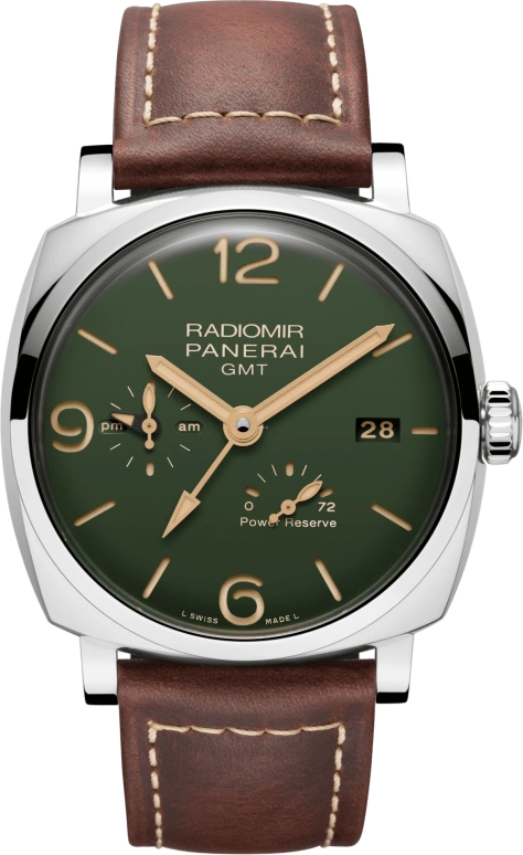 Panerai,Radiomir 1940 45mm,45mm,Stainless Steel,Green,Automatic,Date,Power Reserve Indicator,PAM00999