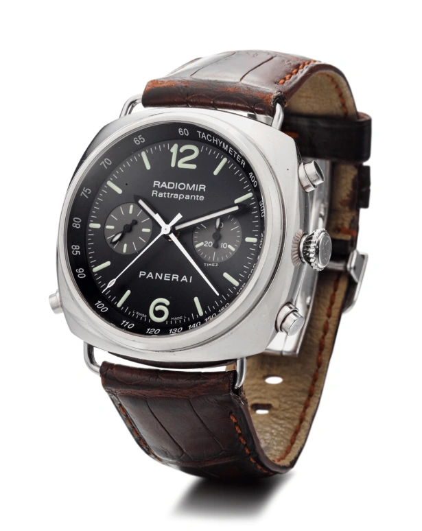 Panerai,Radiomir 45mm,45mm,Stainless Steel,Black,Automatic,Chronograph,Rattrapante,PAM00214