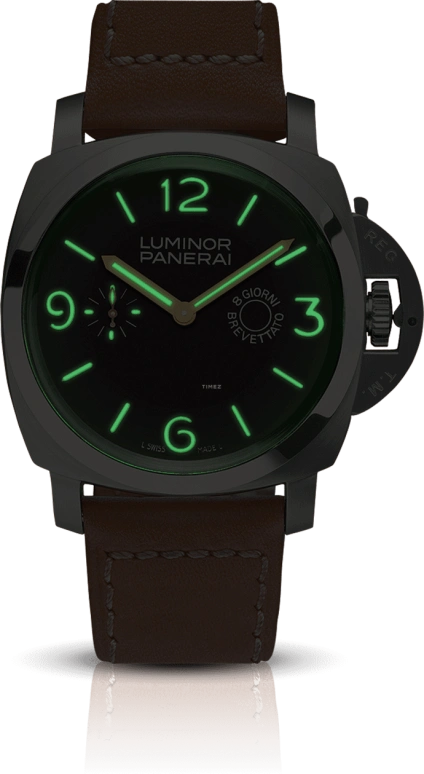 Panerai,Luminor 1950 47mm,47mm,Stainless Steel,Brown,Handwound,Power Reserve Indicator,192hours,PAM00203
