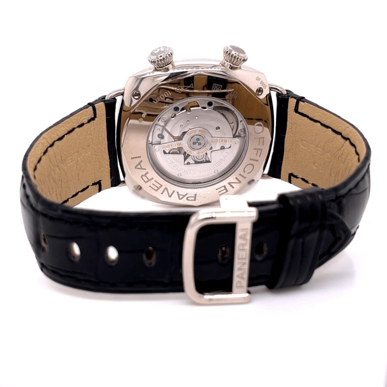 Panerai,Radiomir 42mm,42mm,White Gold,Black,Automatic,Day,Dule Time,PAM00185